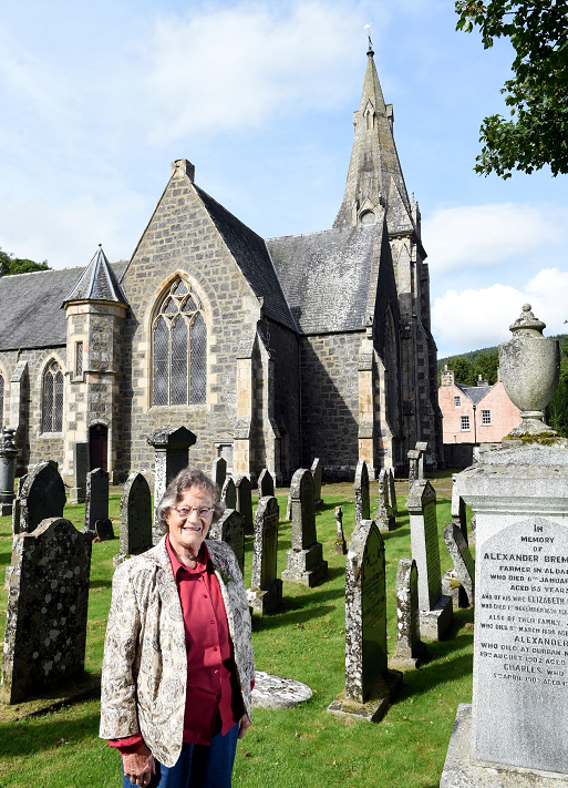 Zilla Tuck is making a plea to save Strathdon church