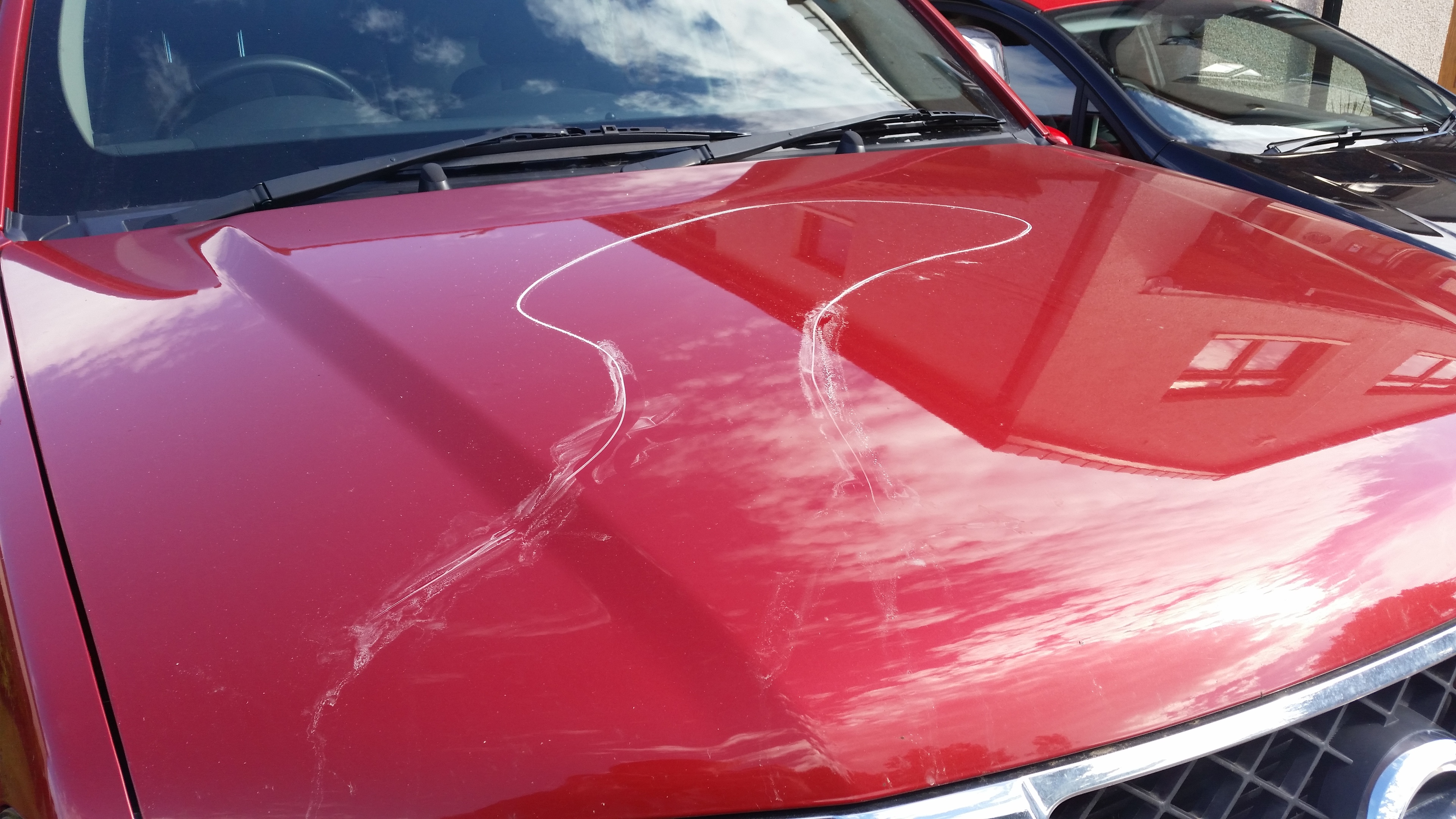 Vandals heavily damaged the vehicles