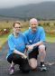 Leona Glennie who has partial sight and hearing loss and Neil Skene who is blind get ready to take part in the Banchory Beast Race at Knockburn Loch.
Picture by KEVIN EMSLIE