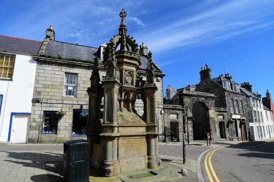 The Biggar Fountain in Banff