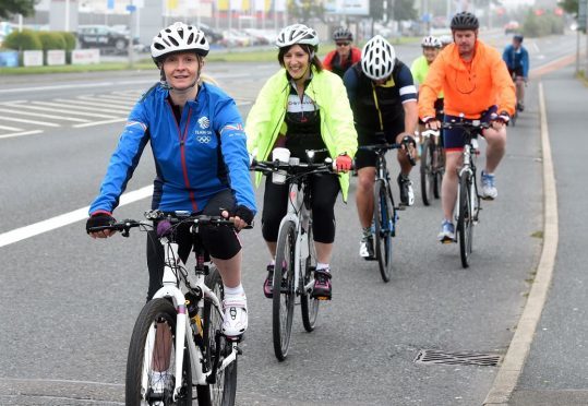 More than 40 staff from DC Thomson took part in the AberDee 100. (Picture: Jim Irvine)