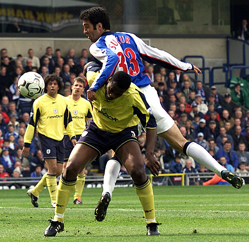 Sukur in action for Blackburn in 2003