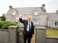 Donald Trump on a visit to his mother's birthplace in the Western Isles in 2008