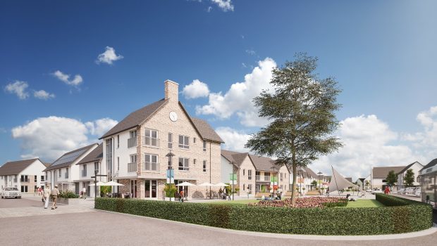 An artist impression of the "village core" in the Elgin South development.