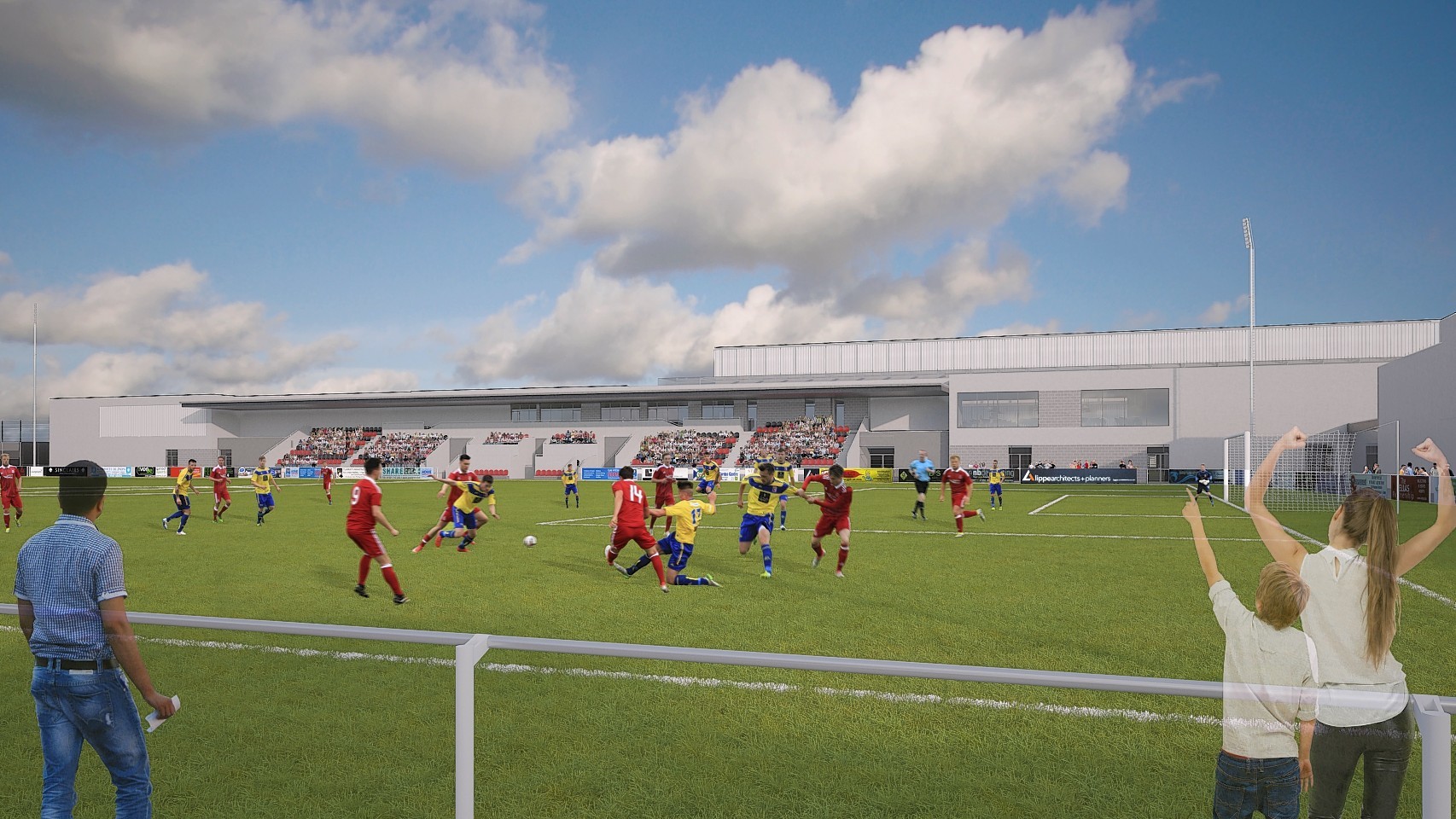 The Inverurie Loco Works FC grounds at the Garioch Sports and Community Centre
