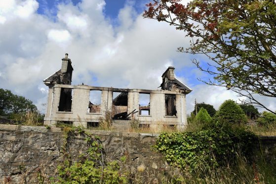 The shell of Hillside House, Portlethen. Credit: Jim Irvine.