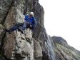 Botanist Ian Strachan in search of rare plants on the North Face of Ben Nevis
