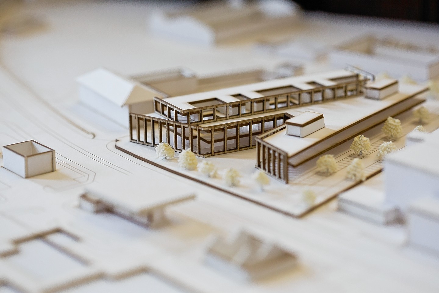 A model of the proposed Inverness Justice Centre.