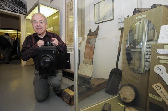 Keith Jones at the Maud Railway Museum.