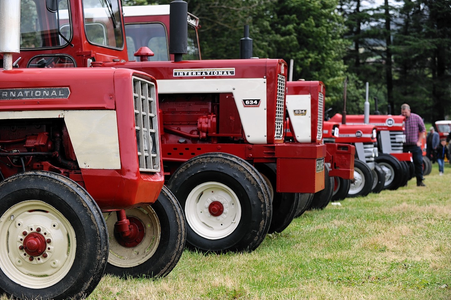 The Keith Show 2016 - A lineup of vintage tractors.