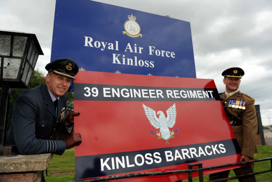 JJ Johnston, former station commander at RAF Kinloss, pictured left, is now one of the leading figures in the fight to save the site as an army barracks. Lt. Col. Andy Sturrock, former OC 39 Engineer Regiment, right.
