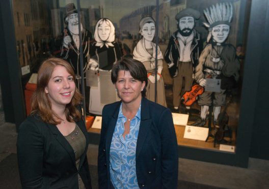 Aberdeen, Thursday 4th August 2016

Deputy Leader of Aberdeen City Council, Councillor Marie Boulton  visited an exhibition to mark 400th anniversary of The Tolbooth Museum

Pictured is (l to r): Curator of the exhibition Jenny Pape and Councillor Marie Boulton


Picture by Michal Wachucik / Abermedia