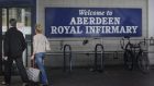 The woman was rushed to Aberdeen Royal Infirmary