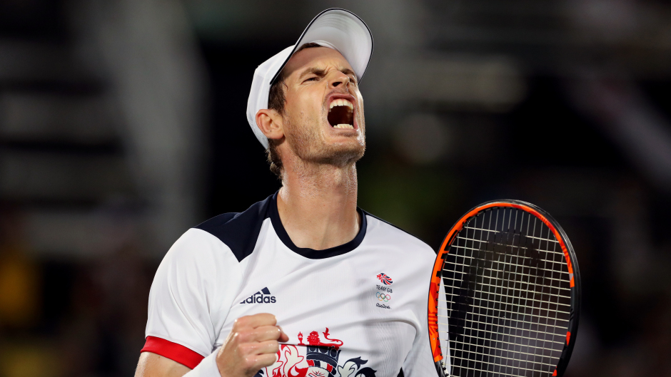 Andy Murray was quickly back in action following his gold medal win at the Rio Olympics