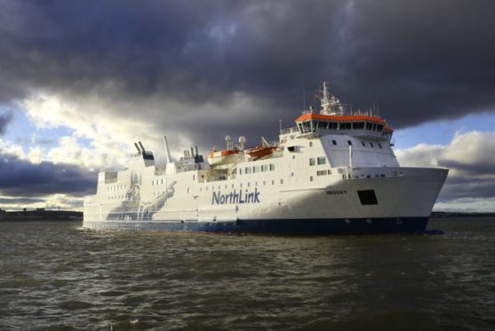 NorthLink Ferry at sea.