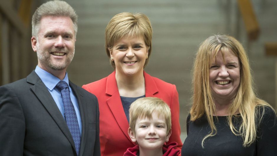 The Brain family met First Minister Nicola Sturgeon earlier this year