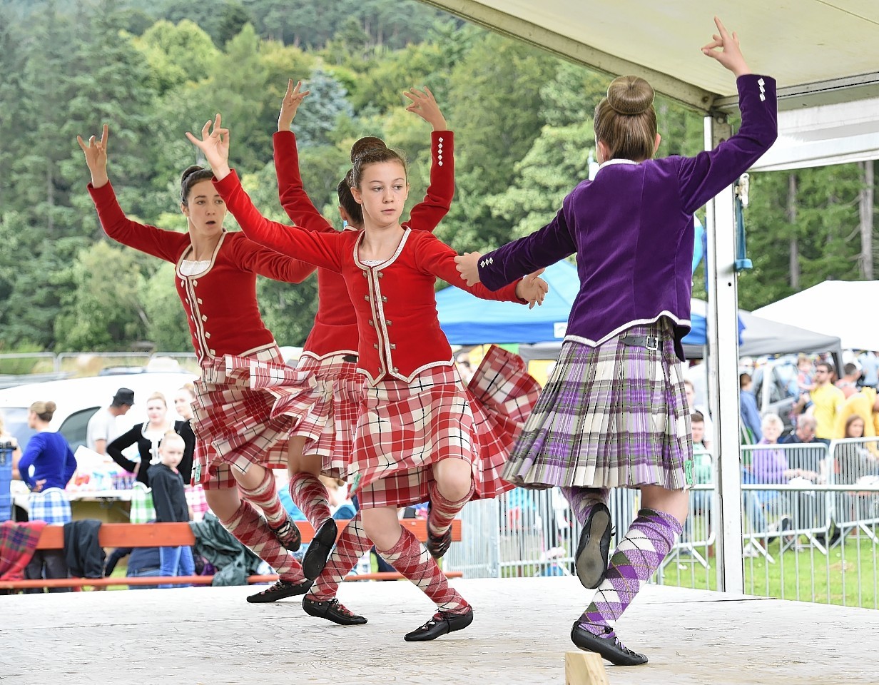 Highland dancers at Tarland Show. Credit: Colin Rennie.