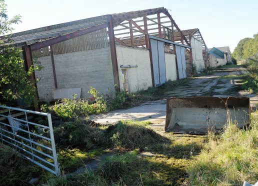 Viewhill, near Culloden Battlefield, where demolition work is underway.