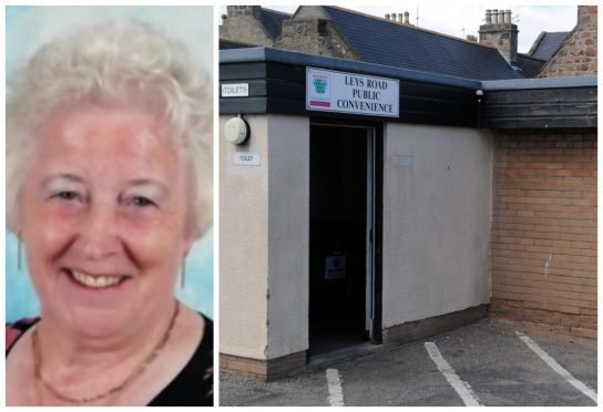 Norma Webster was locked in the toilets after taking ill