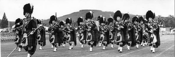 Pipers, Aboyne Games 1963.