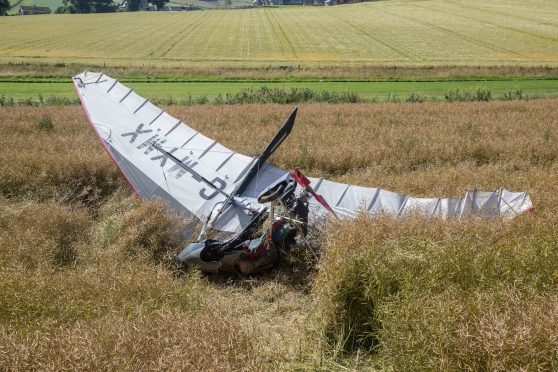 The incident happened  at the Grampian Microlight and Flying Club.