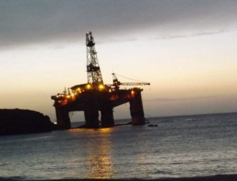 The Transocean Winner drilling rig was successfully refloated in Dalmore Bay at 10pm on Monday.