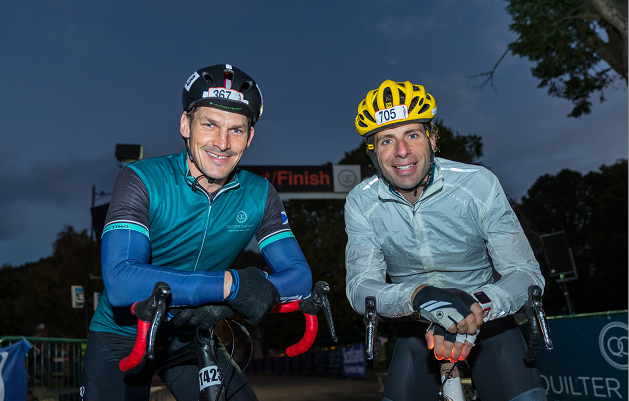 Rob Wainwright, former Scottish rugby captain and Mark Beaumont, record-breaking long-distance British cyclist