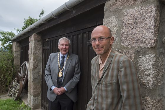 Mr Hemingway and Provost Hamish Vernal