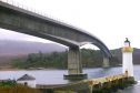 The A87 crosses Skye Bridge
