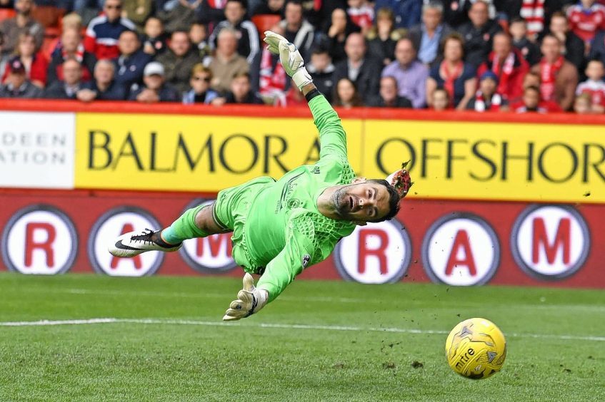 Aberdeen goalkeeper Joe Lewis' late save proved crucial