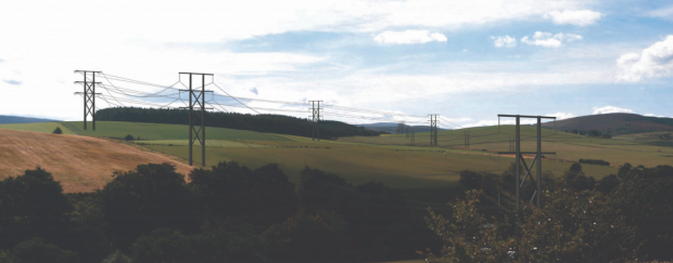 An artist impression of what the 78ft poles will look like at Milltown of Auchindoun.