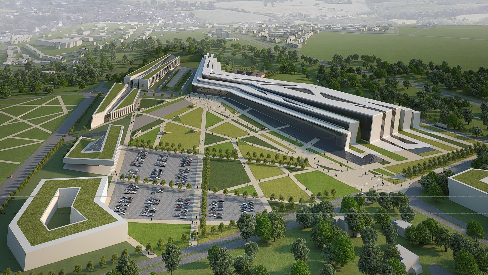 Artist's impression of the new AECC at dyce