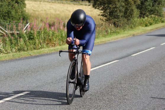 Champion cyclist Callun Finlayson