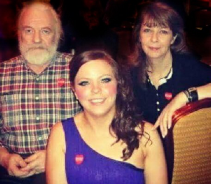 Harry McPherson with daughter Elaine McPherson and partner Patricia