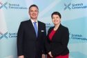Tory candidate Colin Clark with Scottish Conservative leader Ruth Davidson.