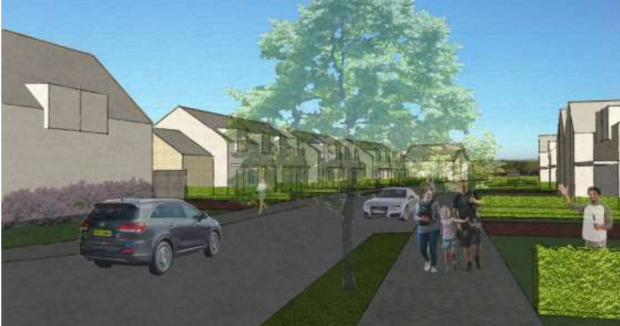Early impressions of the new Cruden Bay housing scheme.