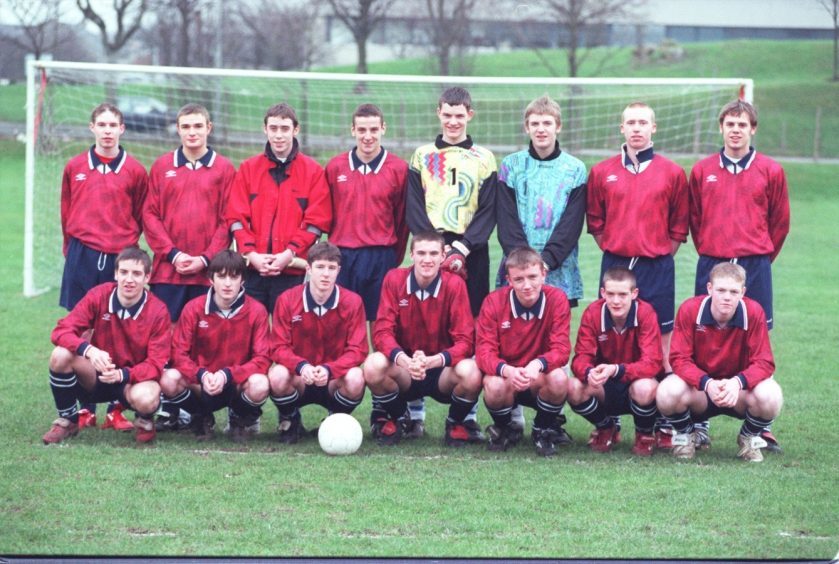 Ellon Academy's 18s team. 1998