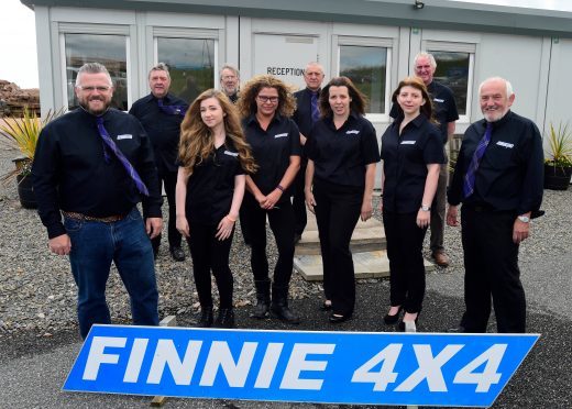 CRAIG (L) AND JIM FINNIE  WITH STAFF