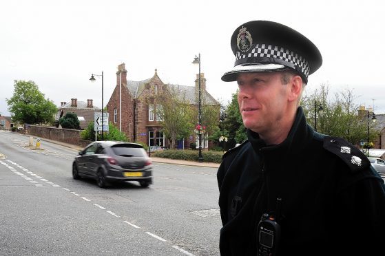 Inspector Jamie Harrison in Turriff.