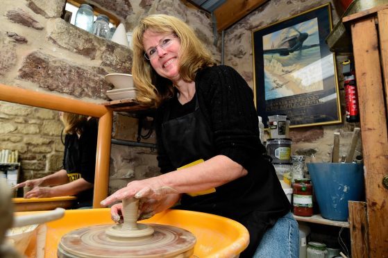 Lynn Pitt of Millshore Pottery