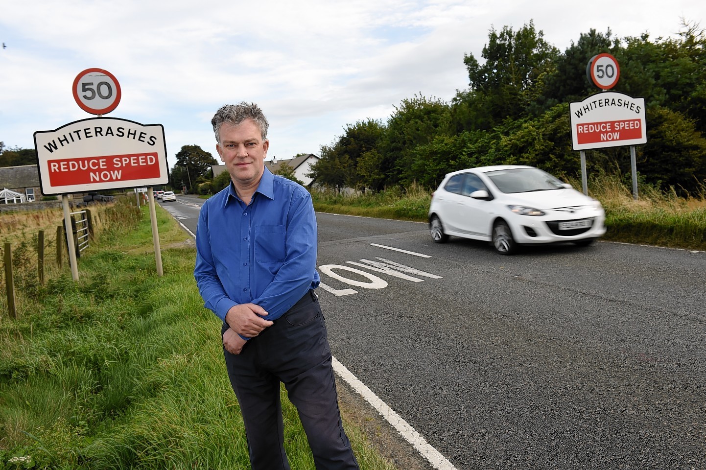 Councillor Martin Ford in Whiterashes. Credit: Kenny Elrick.