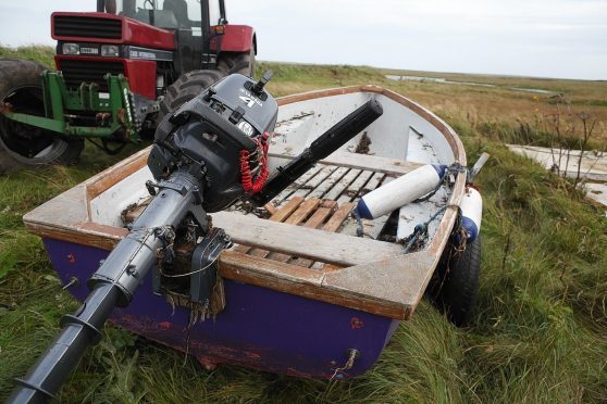 The boat thought to have been involved in the Sanday tragedy.