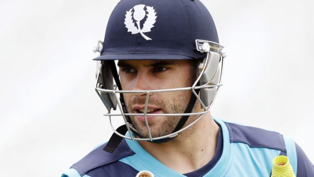 Scotland opener Kyle Coetzer scored a rapid half-century in Scotland's rain-hit one-day international