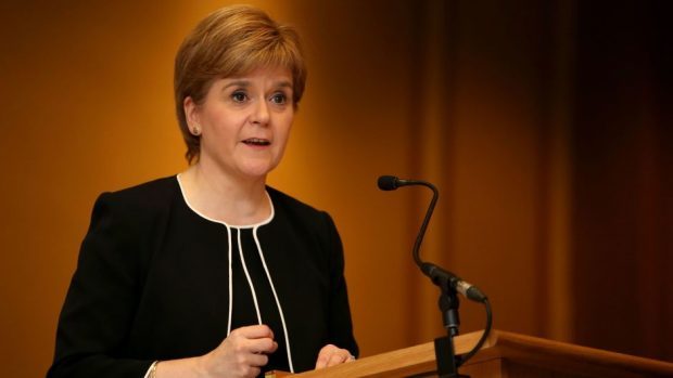 Nicola Sturgeon said it would be impossible to navigate the 'choppy waters' brought about by the referendum