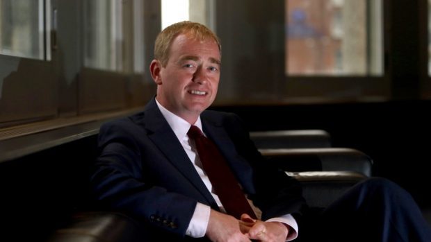 Liberal Democrats leader Tim Farron at the party's Autumn conference in Brighton, Sussex