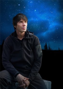 Professor Brian Cox was in Aberdeen last night for the first of his stage shows