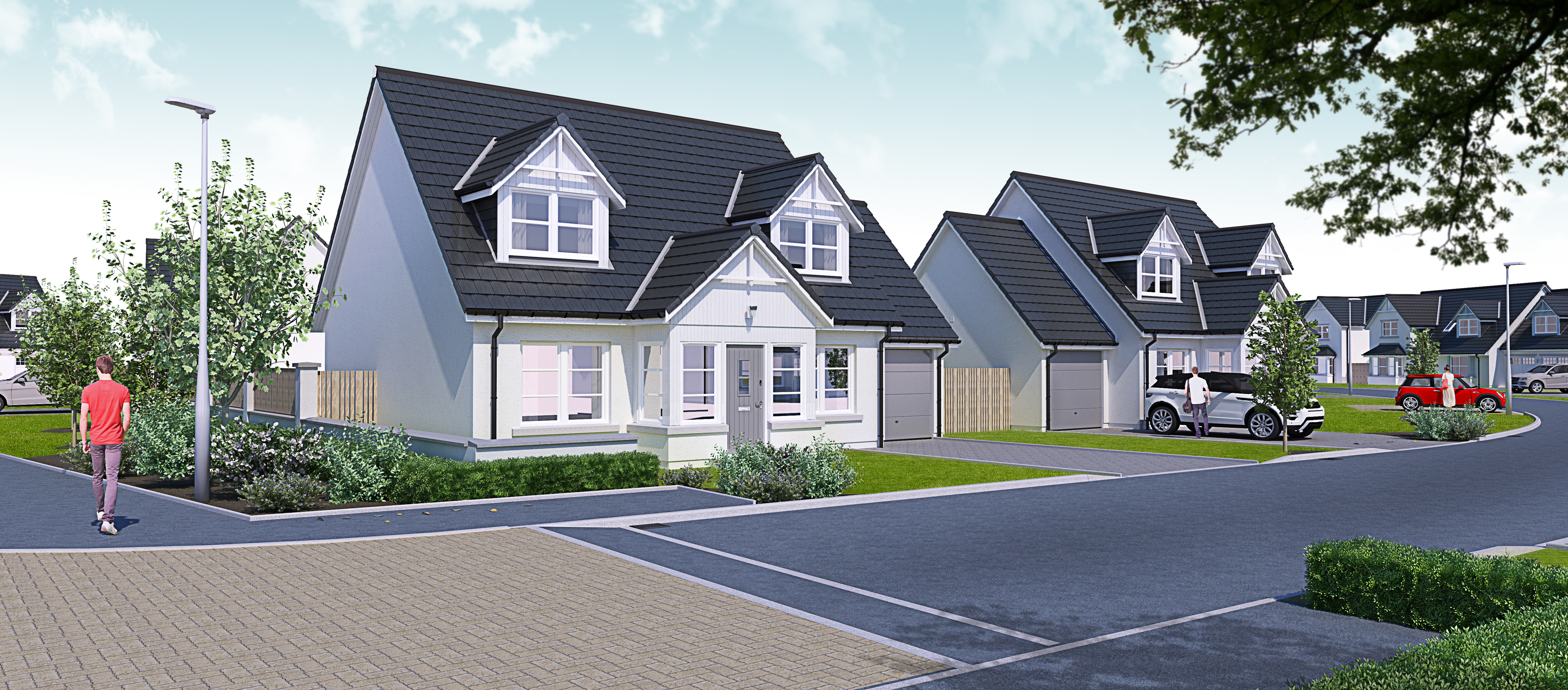 An artists impression of the proposed houses