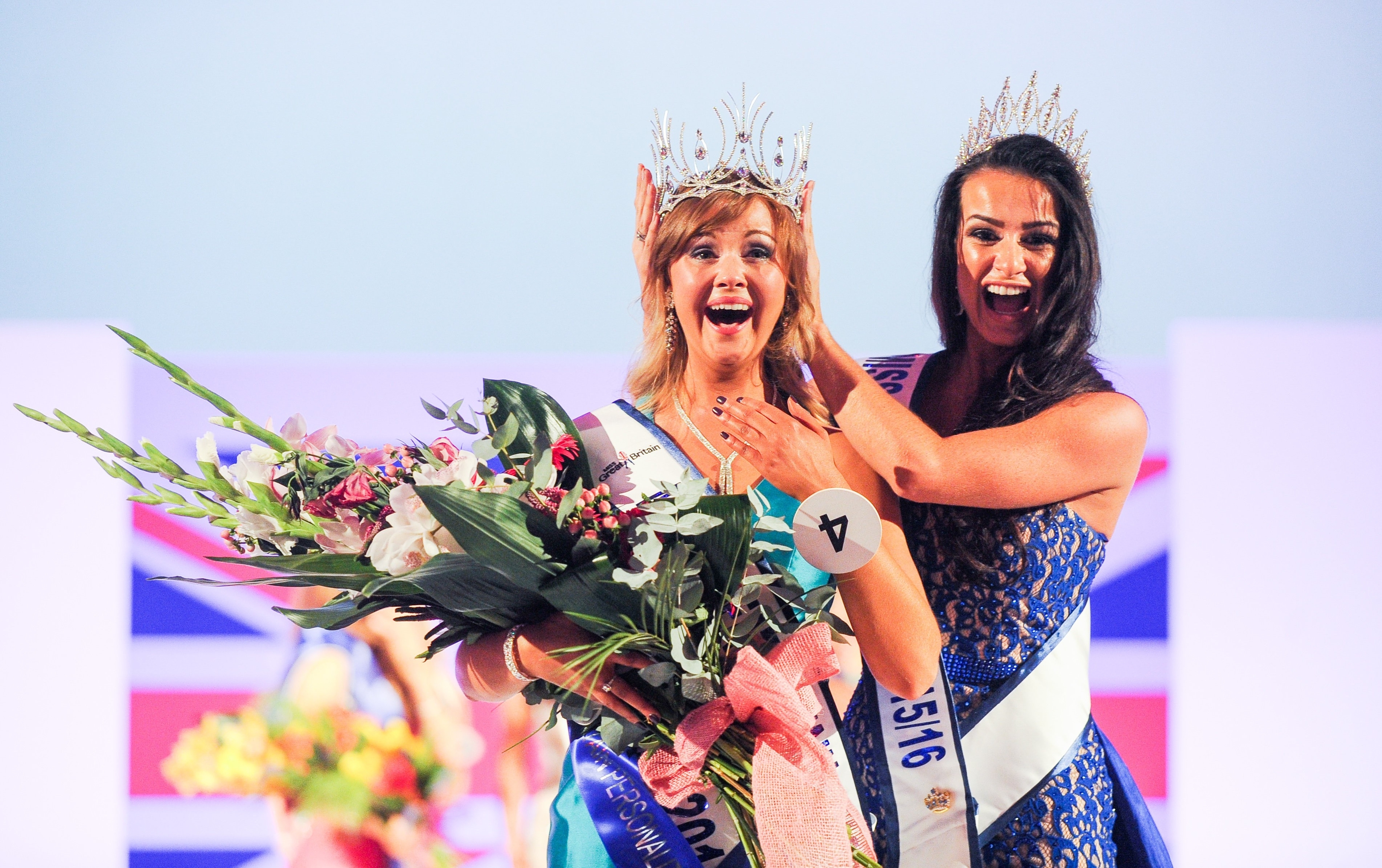Miss Aberdeen - Ursula Carlton is crowded Miss Great Britain 2016. With Ursula is last years winner, Deone Robertson