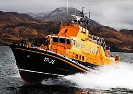 The Mallaig Severn class lifeboat was tasked to the incident
