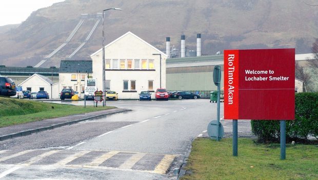 Rio Tinto smelter in Fort William